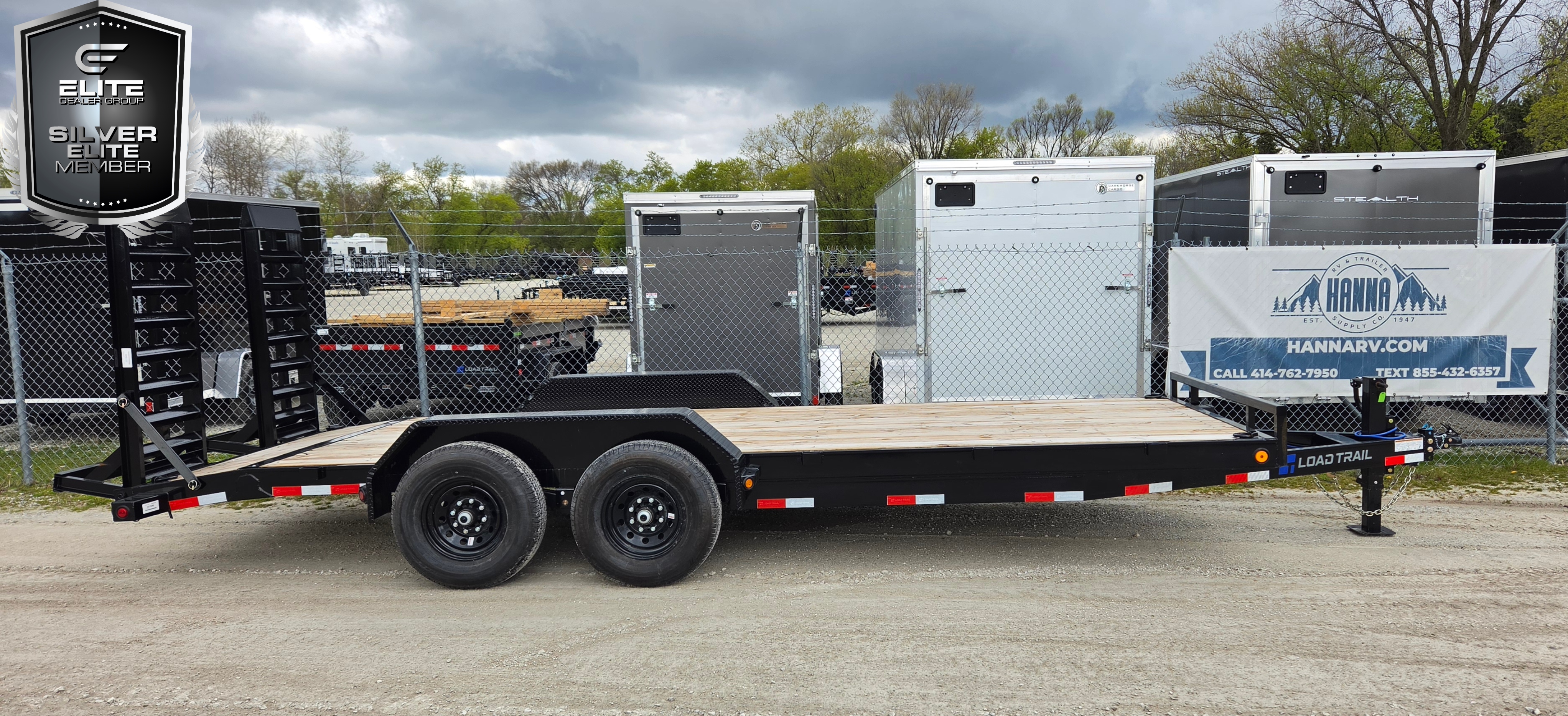 Load Trail 83 X 20 Tandem Axle 14,000 Lb Steel Car Hauler / Equipment Trailer-Weld-On Fenders
